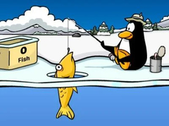 Joc Club Penguin: Pescuit pe Gheață on-line