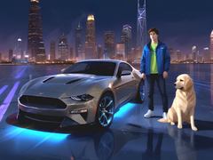 Joc Șofer Mustang în Oraș on-line