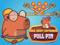 Joc Salvează puii de capibara Pull Pin on-line