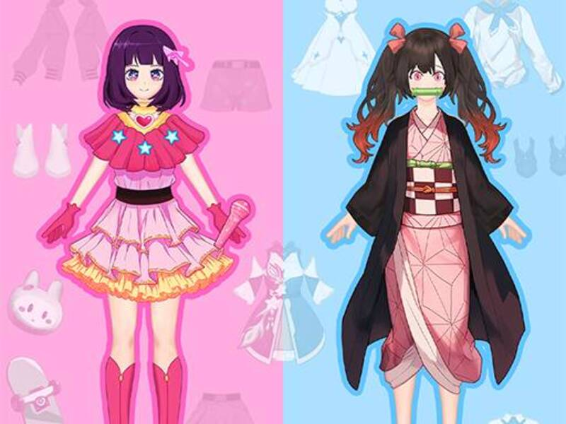 Joc DOLL ANIME- Fată cosplay DIY on-line