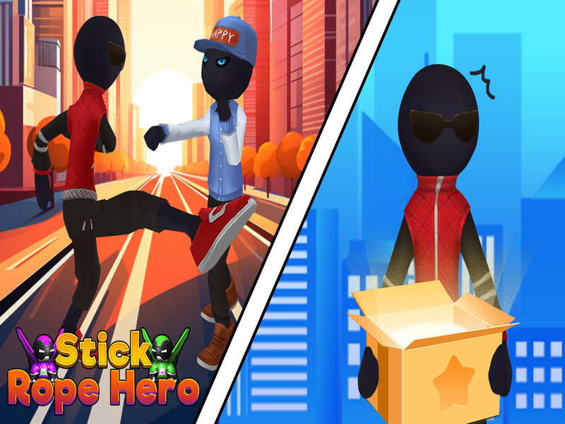 Joc Stick Rope Hero on-line