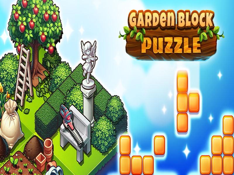 Joc Puzzle bloc de grădină on-line
