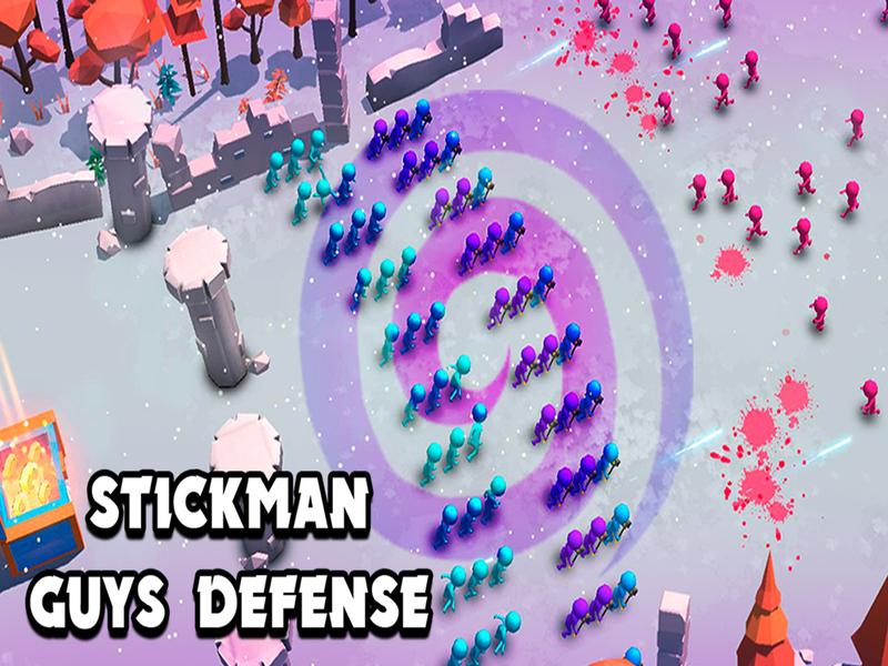 Joc Stickman Guys Defense on-line