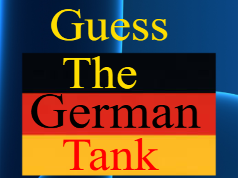 Joc Ghiciți rezervorul german on-line