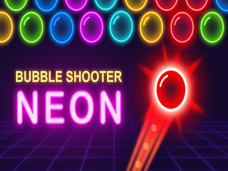 Joc Shooter cu bule Neon on-line