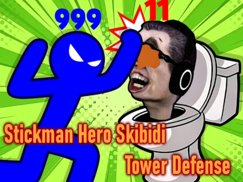 Joc Stickman Hero Skibidi Turn Apărarea on-line