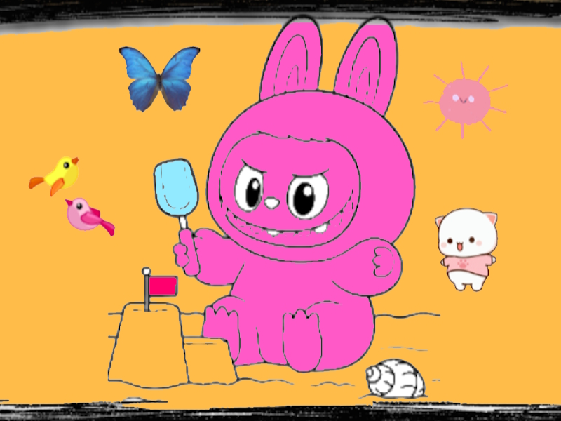 Joc Adventure de colorat LaBUBU on-line
