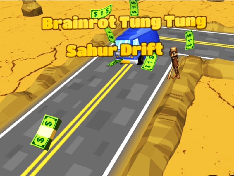 Joc Brainrot Tung Tung Sahur Drift on-line