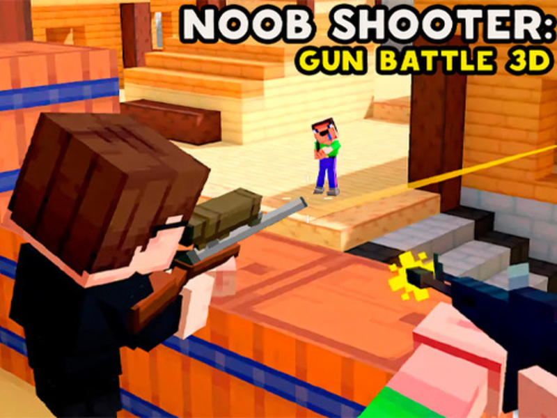 Joc Noob Shooter: Gun Battle 3D on-line