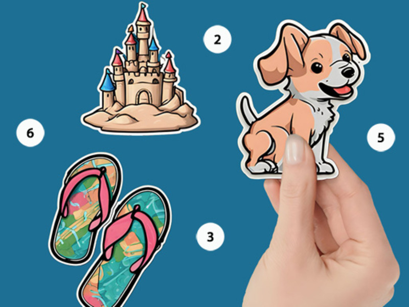 Joc Sticker Book Puzzle Color după număr on-line