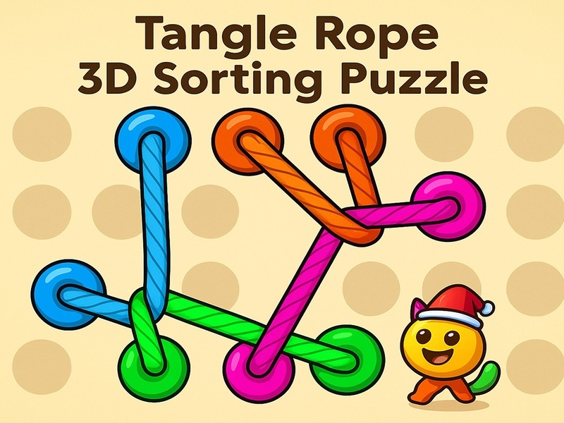 Joc Hazel Tangle Rope 3D: Sortarea puzzle -ului on-line