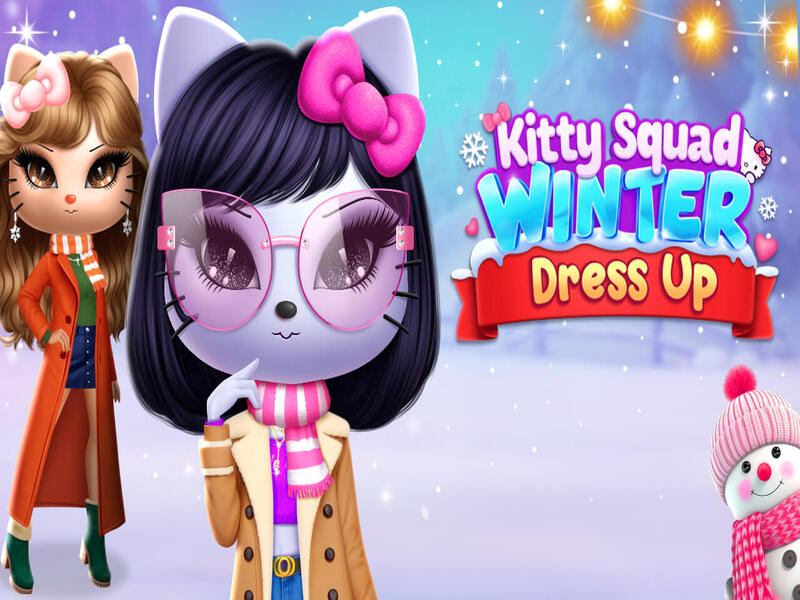Joc Kitty Squad Winter se îmbracă on-line